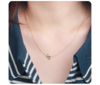 Silver Initial Letter Necklace S SPE-5559